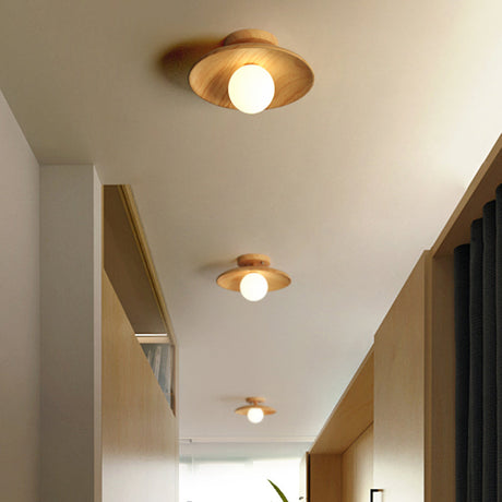 Wood Ceiling Lamp Final Detail View