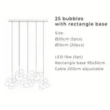 Glass Chandelier - Ceiling Fixture Detail