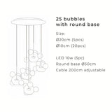 Snowball Chandelier - Full Fixture Display