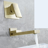 Wall mounted bathroom faucet for contemporary home interiors