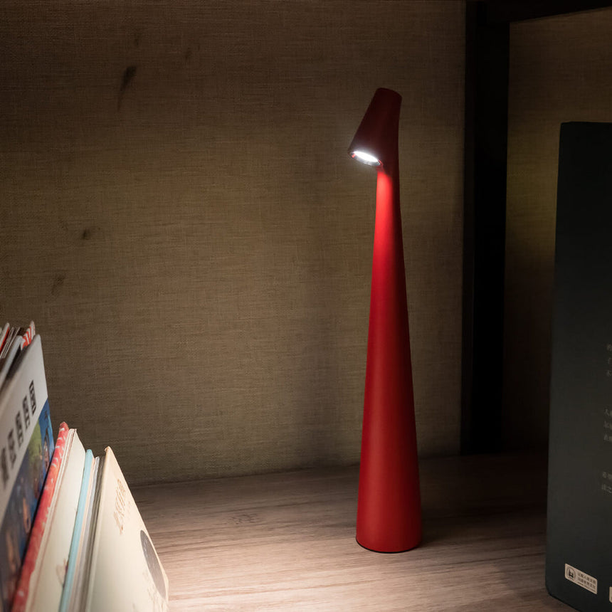 aluminum-body cordless table lamp - additional angle view