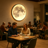 Noctara moon atmosphere lamp realistic surface close-up