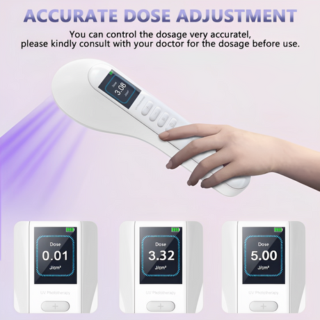UVB phototherapy lamp cordless portable design