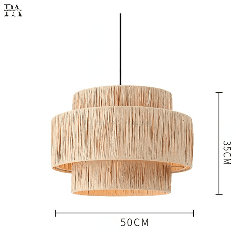 Rattan pendant light LED for modern homes decor