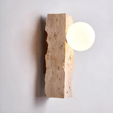 Handcrafted Stone Wall Light for Living Room