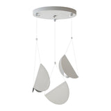 White Metal Pendant Lamp Additional Angle View