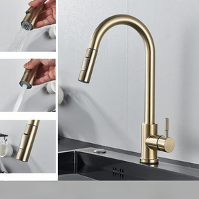 Brushed Nickel Faucet Close Detail