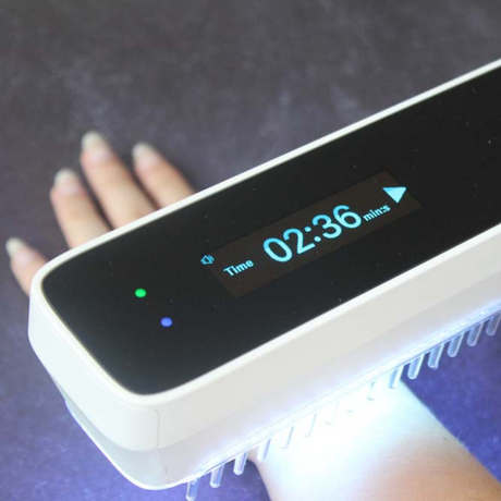 AureaPulse Handheld UVB Narrowband Phototherapy Lamp Timer And Touch Control - OpalDwell