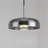 Metal Pendant Light Detail of Glass Shade
