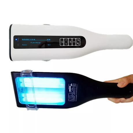 Portable UVB lamp device additional angle view