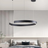 LyraHalo Round LED Chandelier Soft Ambient Glow - OpalDwell