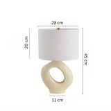 Ambient bedside table lamp for relaxing evenings