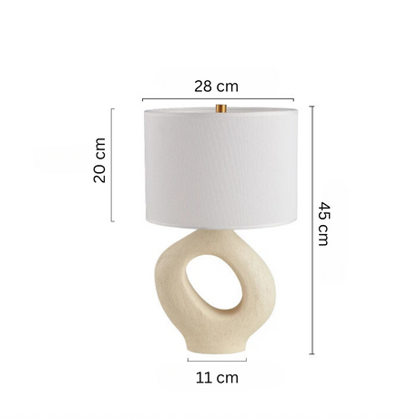 Ambient bedside table lamp for relaxing evenings