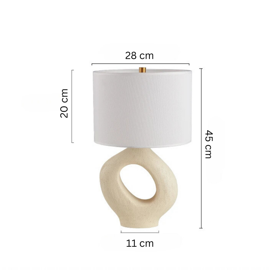 Ambient bedside table lamp for relaxing evenings