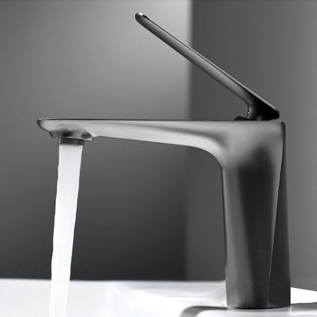 Brass vessel faucet for contemporary home interiors