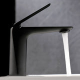 Brass vessel faucet with included mounting hardware - curved spout profile