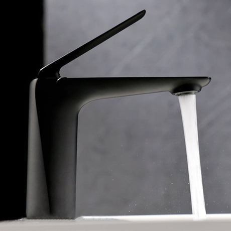 Brass vessel faucet with included mounting hardware - curved spout profile