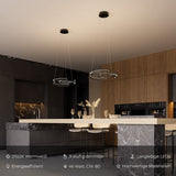 Metal pendant light alternate angle view