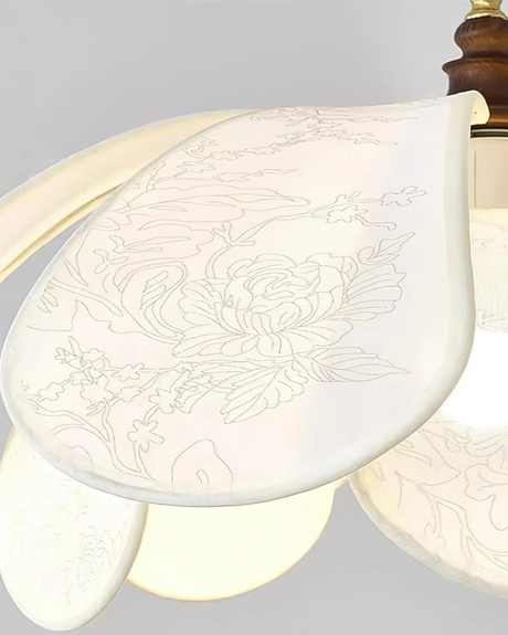 Aurelia Petal Layer Pendant Light width size options - OpalDwell