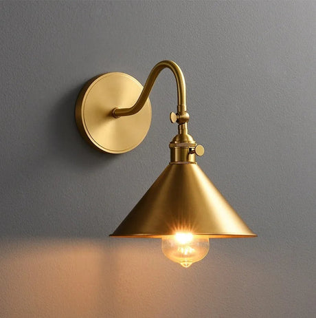 Living room accent light with gold tone