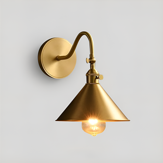 Reading light fixture close-up