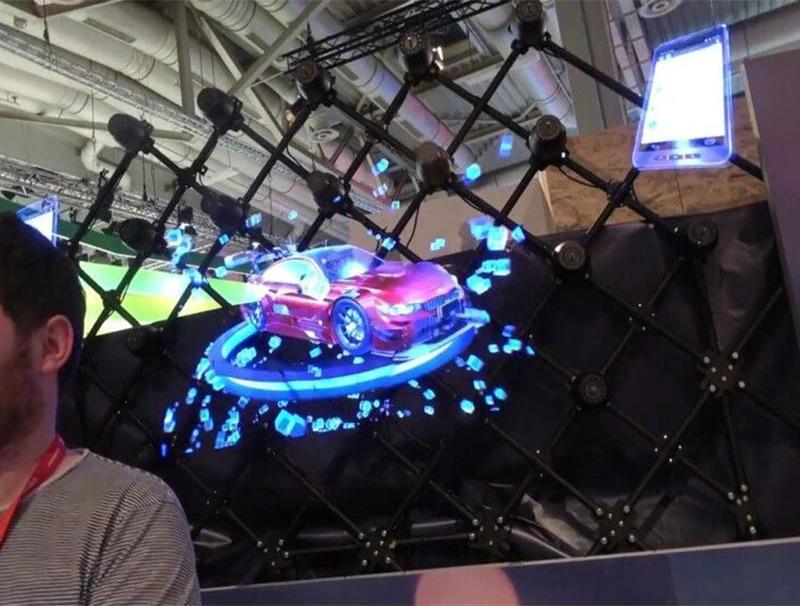 Holographic Display Fan with LED and Plastic Finish for Retail Display | OroDwell