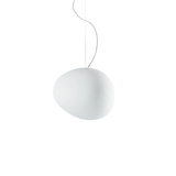 Organic Glass Pendant Light for Living Room