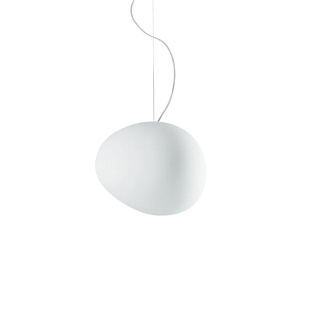 Organic Glass Pendant Light for Living Room
