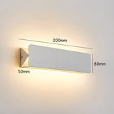 Acrylic Shade Wall Lamp Rectangular Flat Board Design