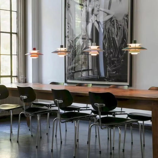 Iron Frame Pendant Light for Dining Area