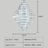Averly Chandelier Silver Finish Sparkling Crystals