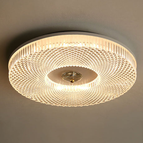 Slim LED Flush Mount Ceiling Light Metal Acrylic