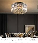 Crystal Ceiling Lamp Refined Sparkling Design