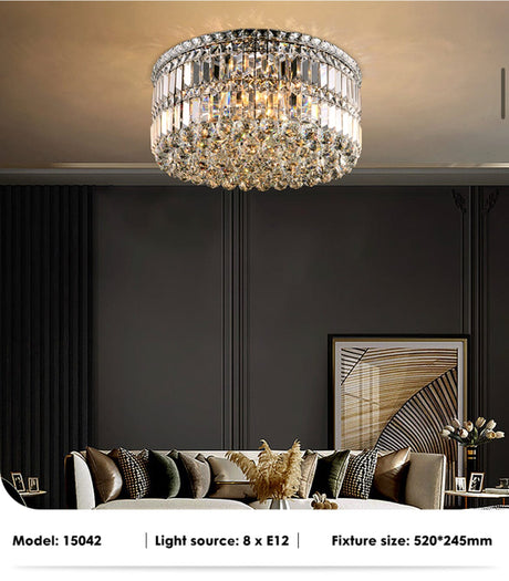 Crystal Ceiling Lamp Refined Sparkling Design
