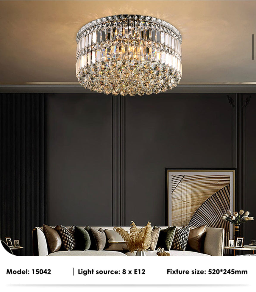 Crystal Ceiling Lamp Refined Sparkling Design
