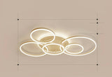 LunaRing Ring-Shaped Ceiling Lamp Gold Finish