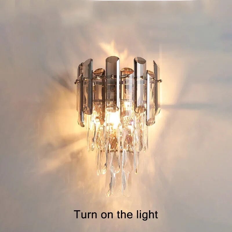 Crystal Wall Light for Hallway Ambiance