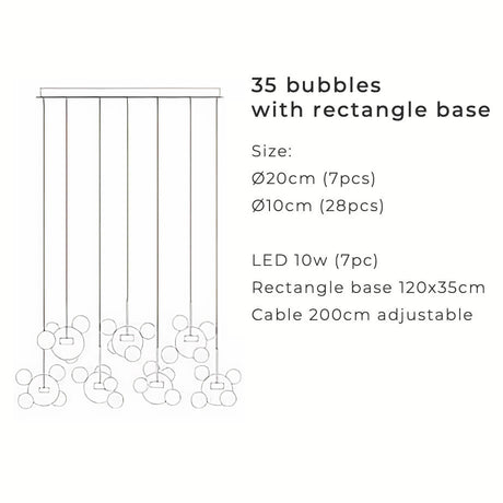 Chandelier with Adjustable Bulb Arrangement
