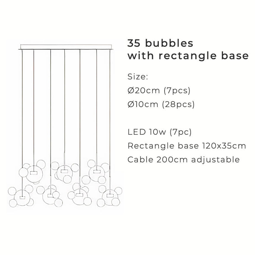 Chandelier with Adjustable Bulb Arrangement