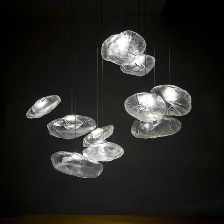 Aluminum Chandelier Full Fixture Contemporary Home Accent - OpalDwell
