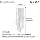 Crystal chandelier warranty and packaging detail