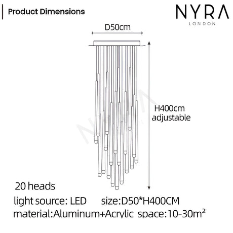 Crystal chandelier warranty and packaging detail