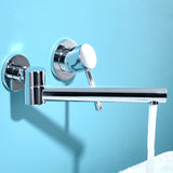 Wall mounted bathroom faucet - single lever handle