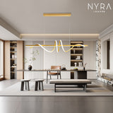 semi-flush mount chandelier for living room