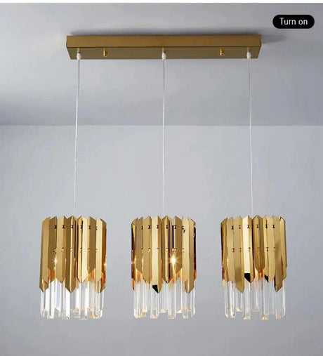 LED Chandelier with Adjustable Brightness Crystal Design