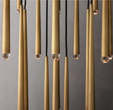 Crystal chandelier 20-head configuration view