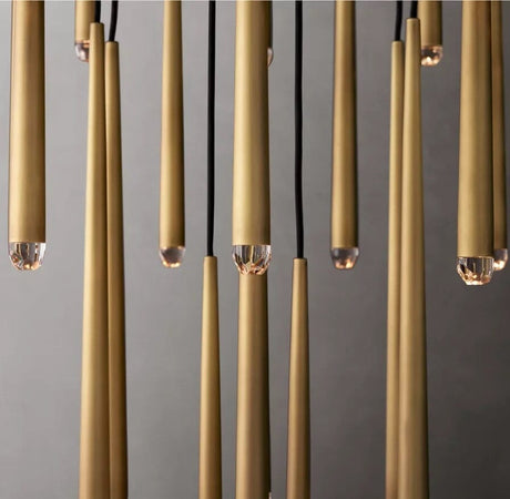 Crystal chandelier 20-head configuration view
