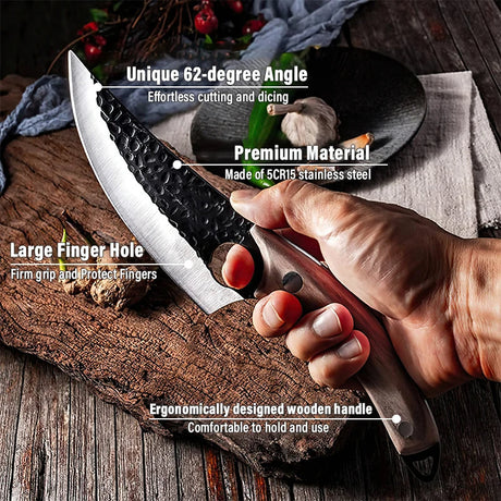 OrionKoi Japanese Handmade Kitchen Knife for home chefs - OpalDwell
