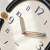 Wall Clock Metal Detailing Close-Up OpalDwell