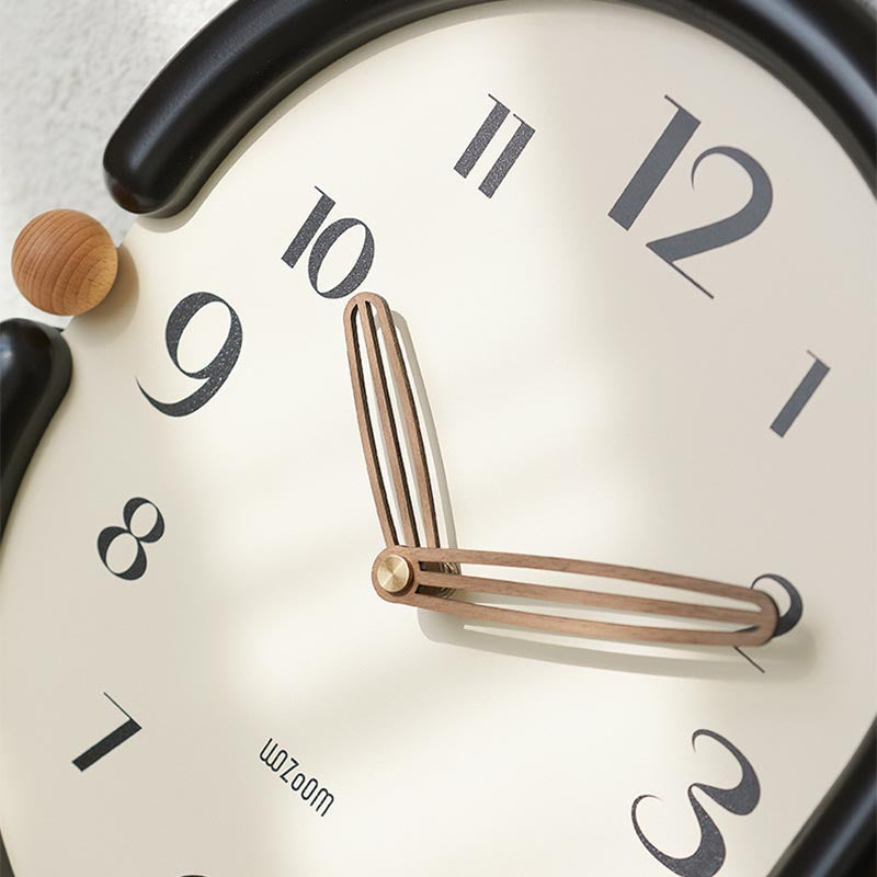 Wall Clock Metal Detailing Close-Up OpalDwell